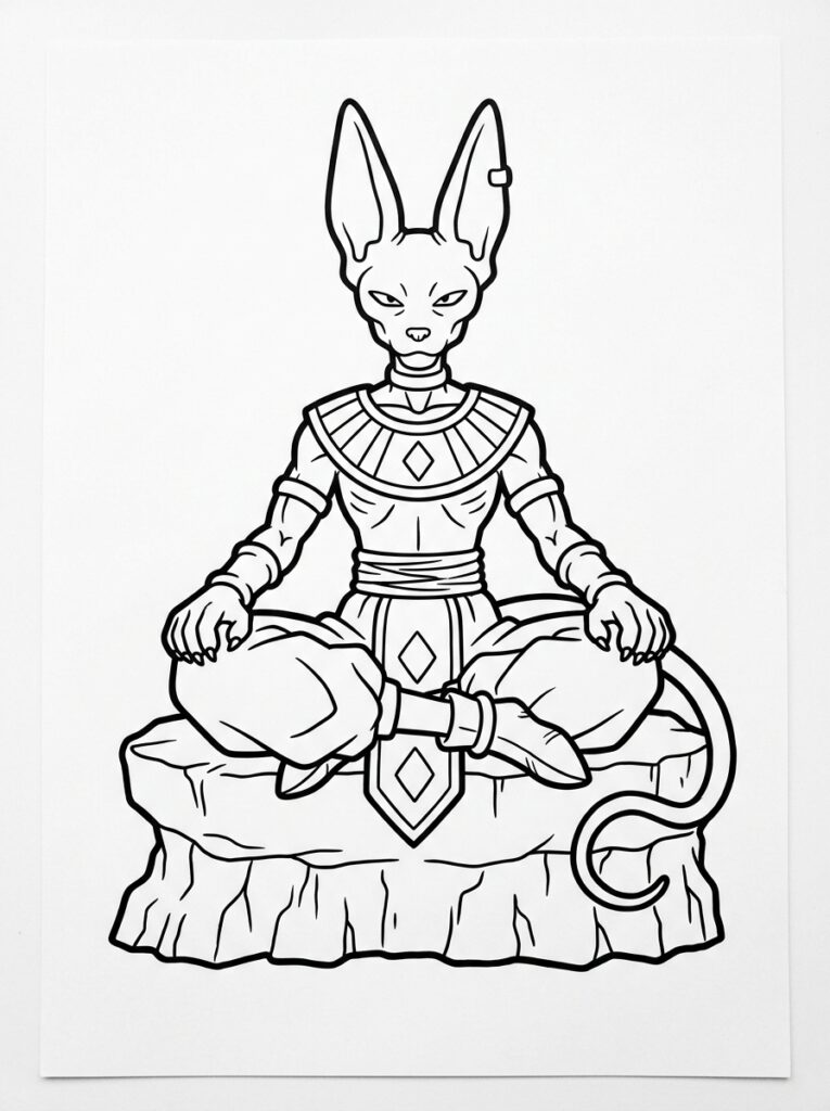 Dragon Ball Z kleurplaat 20 - gratis printable om te printen