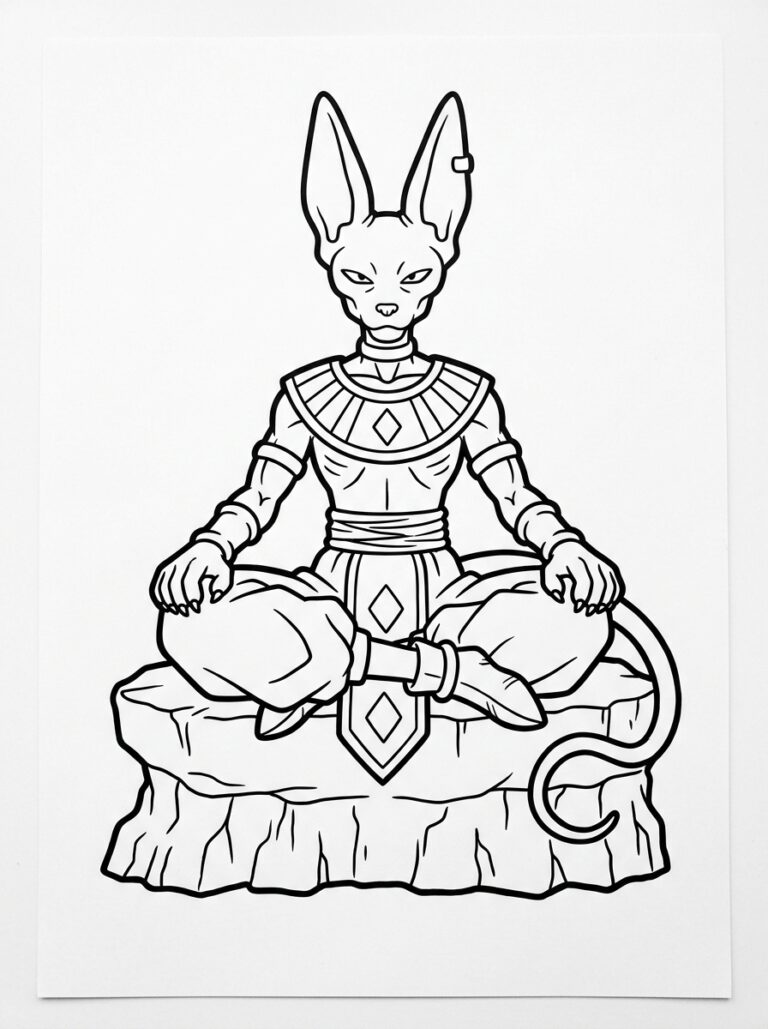 Dragon Ball Z kleurplaat 20 - gratis printable om te printen
