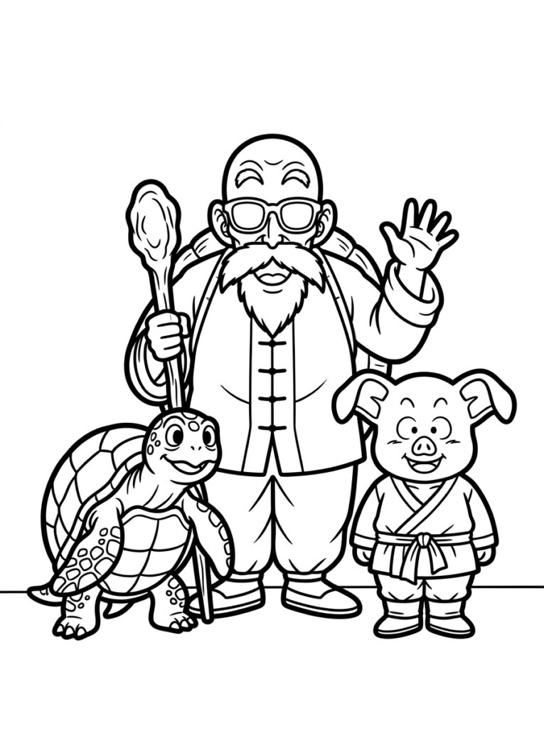 Dragon Ball Z kleurplaat 21 - gratis printable om te printen