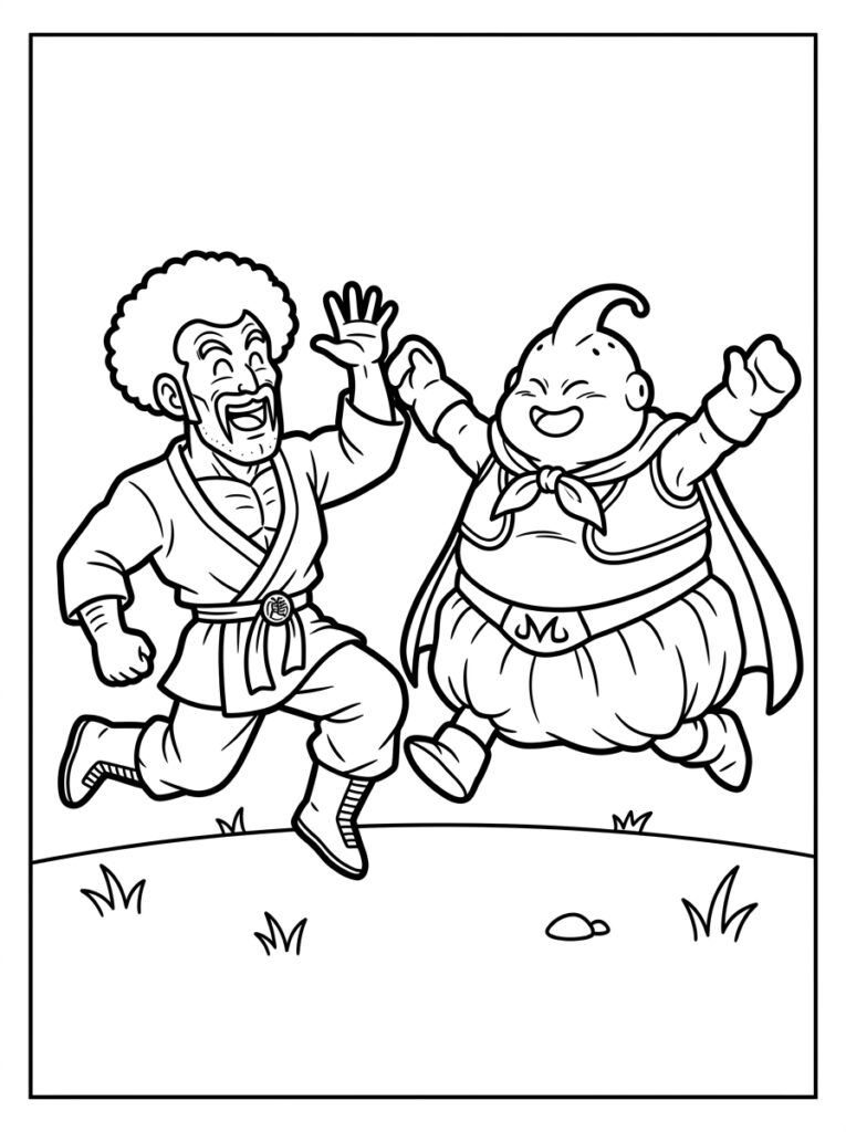 Dragon Ball Z kleurplaat 22 - gratis printable om te printen