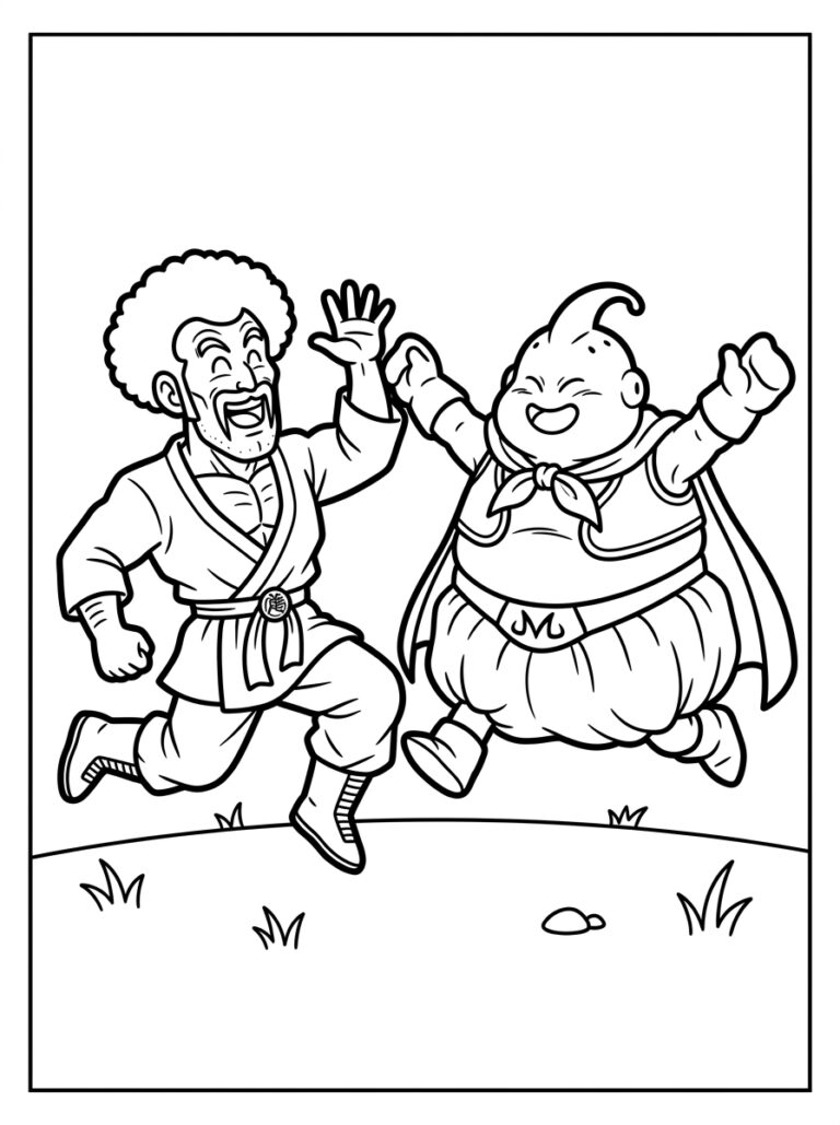 Dragon Ball Z kleurplaat 22 - gratis printable om te printen