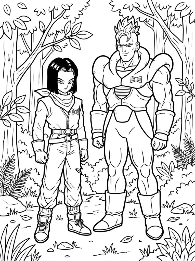 Dragon Ball Z kleurplaat 27 - gratis printable om te printen
