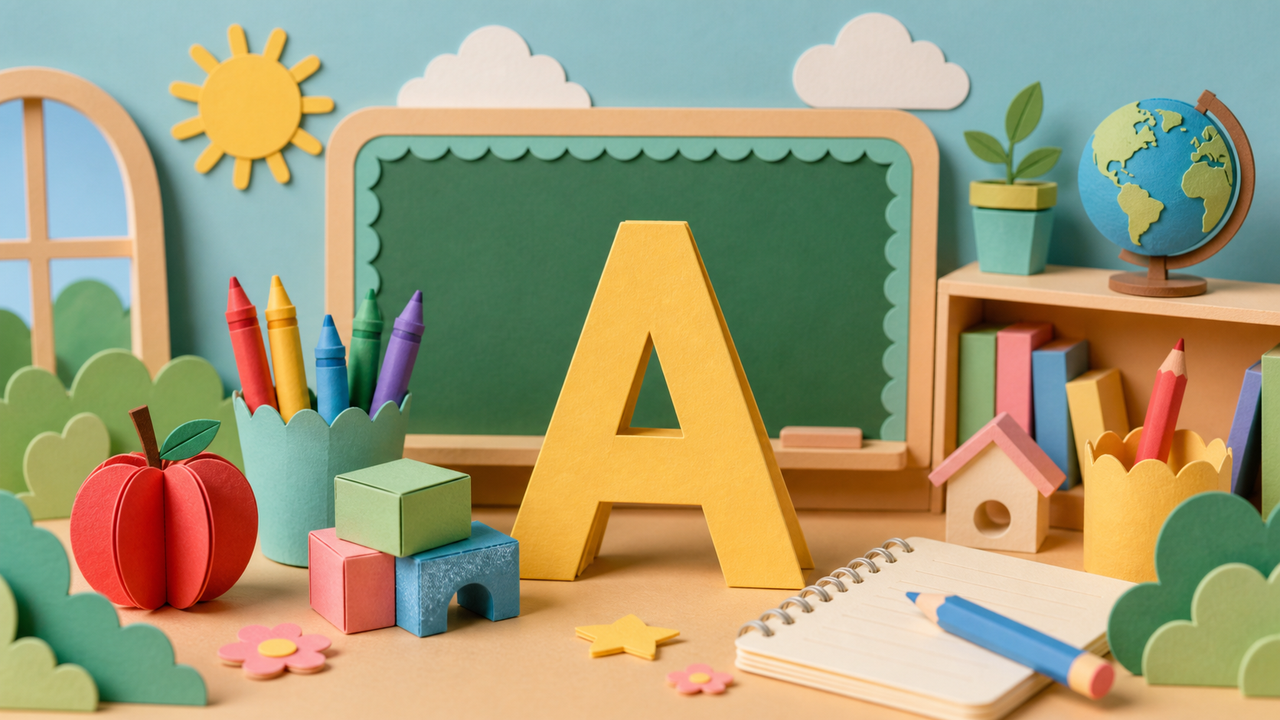 Letter A Kleurplaten