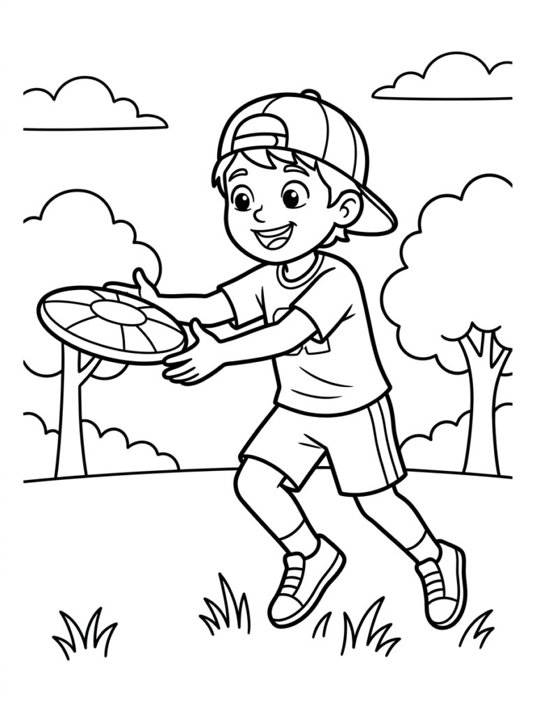 Sport kleurplaat 16 - gratis printable om te printen