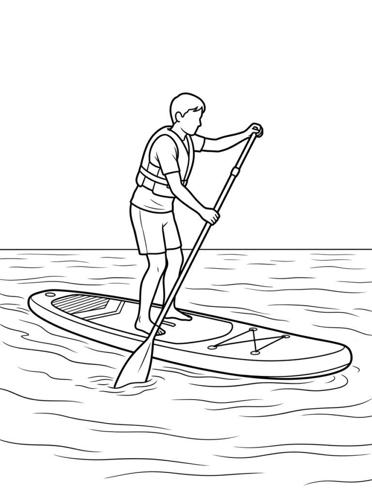 Sport kleurplaat 18 - gratis printable om te printen