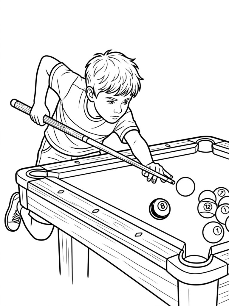 Sport kleurplaat 19 - gratis printable om te printen