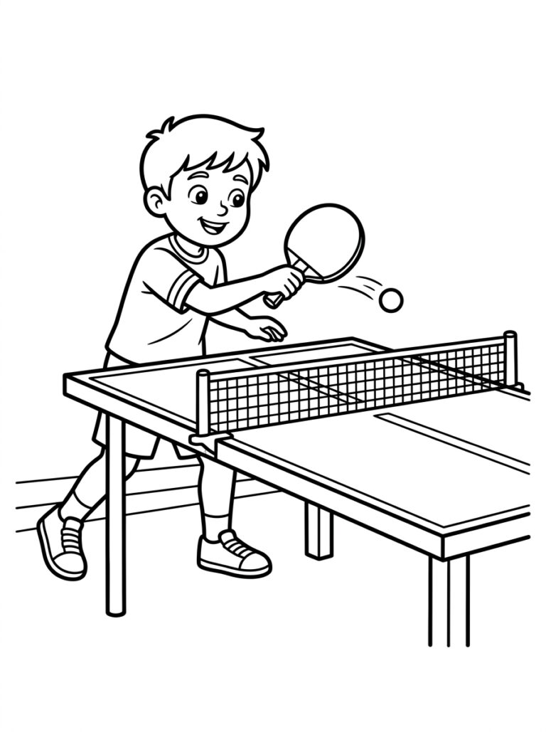 Sport kleurplaat 27 - gratis printable om te printen