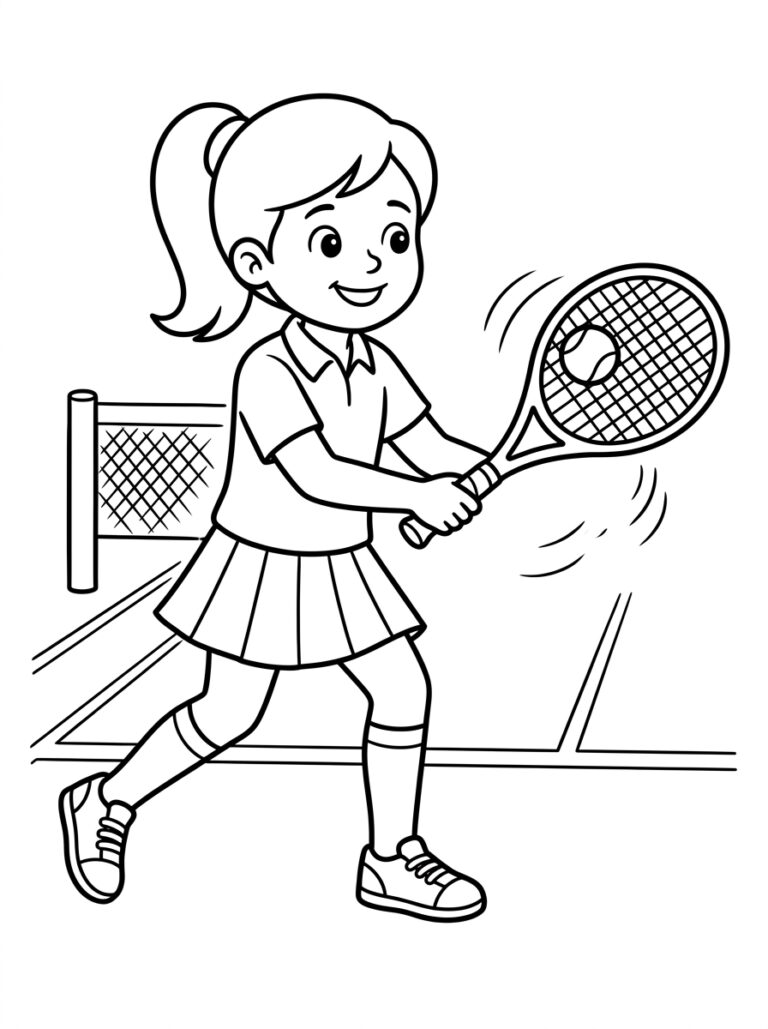 Sport kleurplaat 31 - gratis printable om te printen