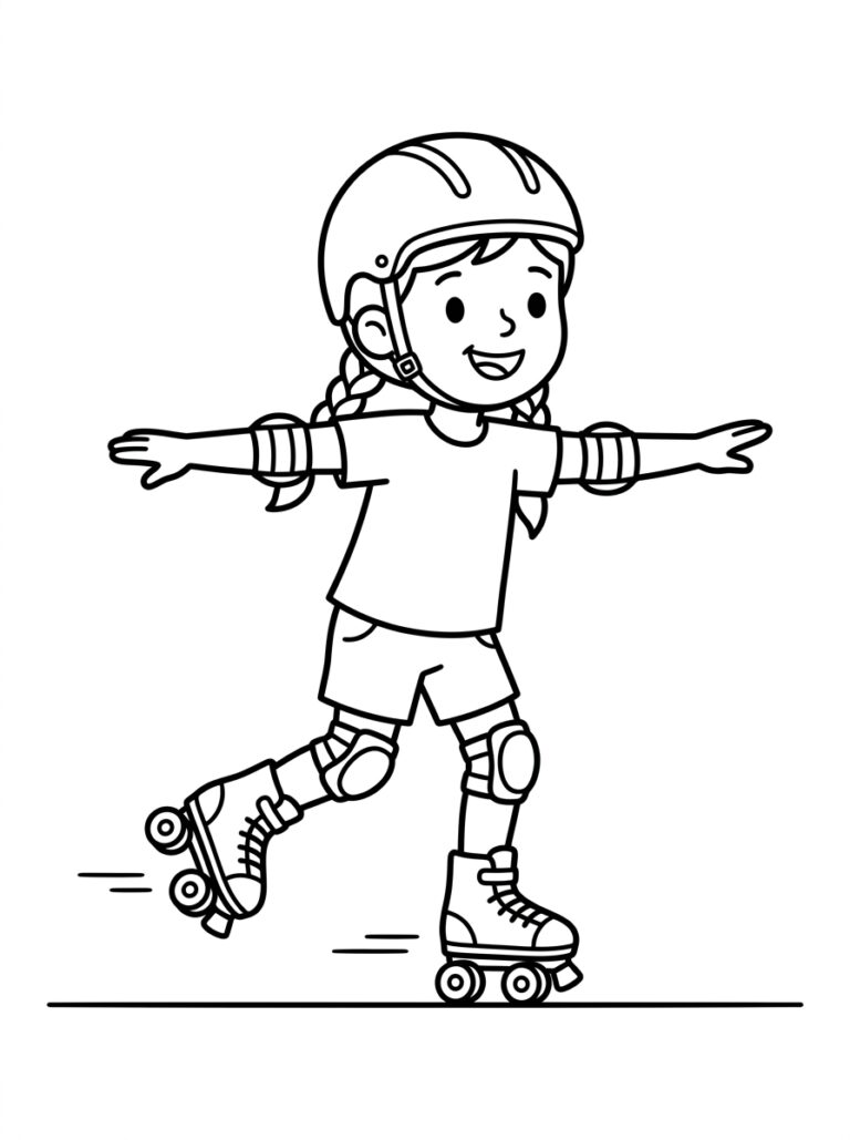 Sport kleurplaat 32 - gratis printable om te printen