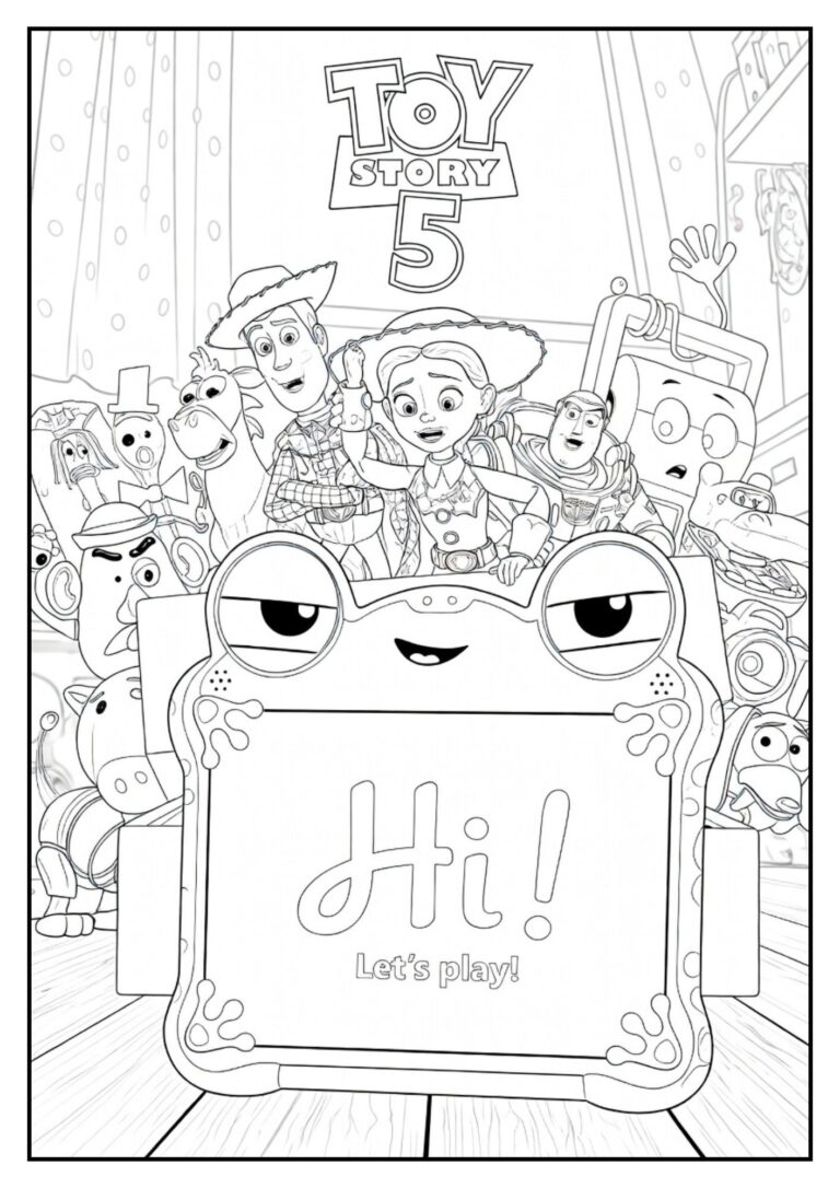 Toy Story 5 kleurplaat 17 - gratis printable om te printen