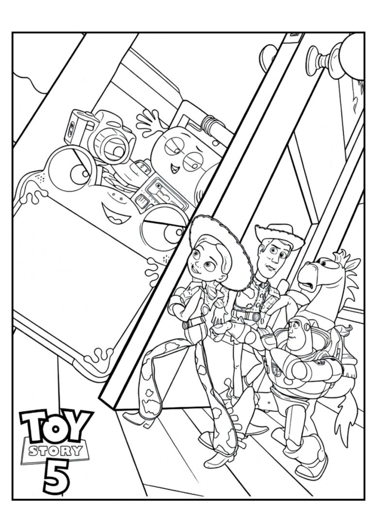 Toy Story 5 kleurplaat 19 - gratis printable om te printen