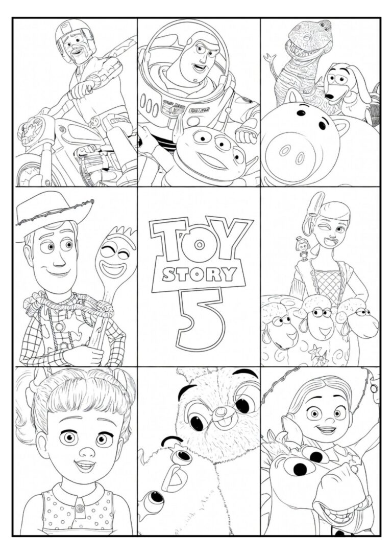Toy Story 5 kleurplaat 25 - gratis printable om te printen