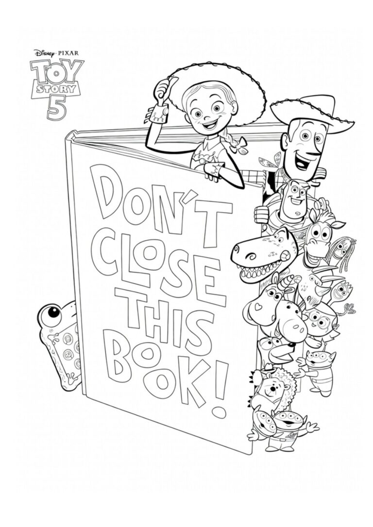 Toy Story 5 kleurplaat 26 - gratis printable om te printen