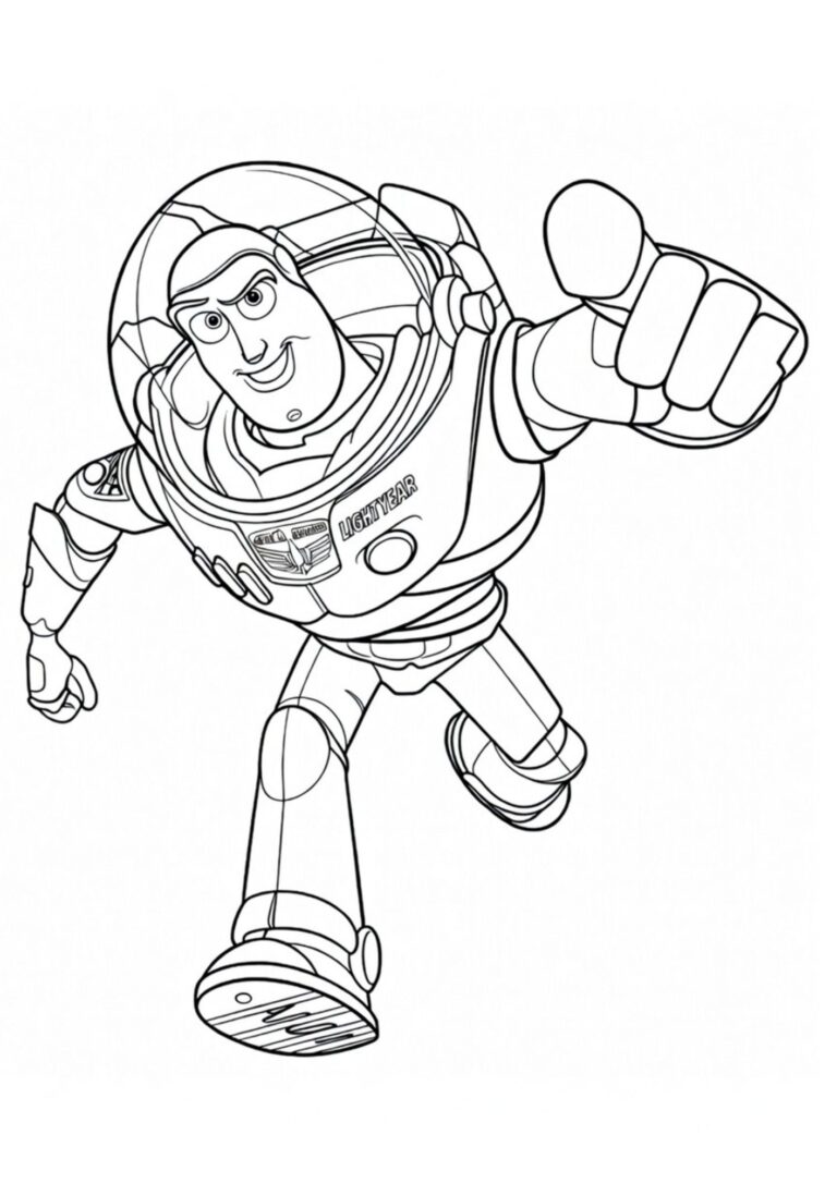 Toy Story kleurplaat 02 - gratis printable om te printen