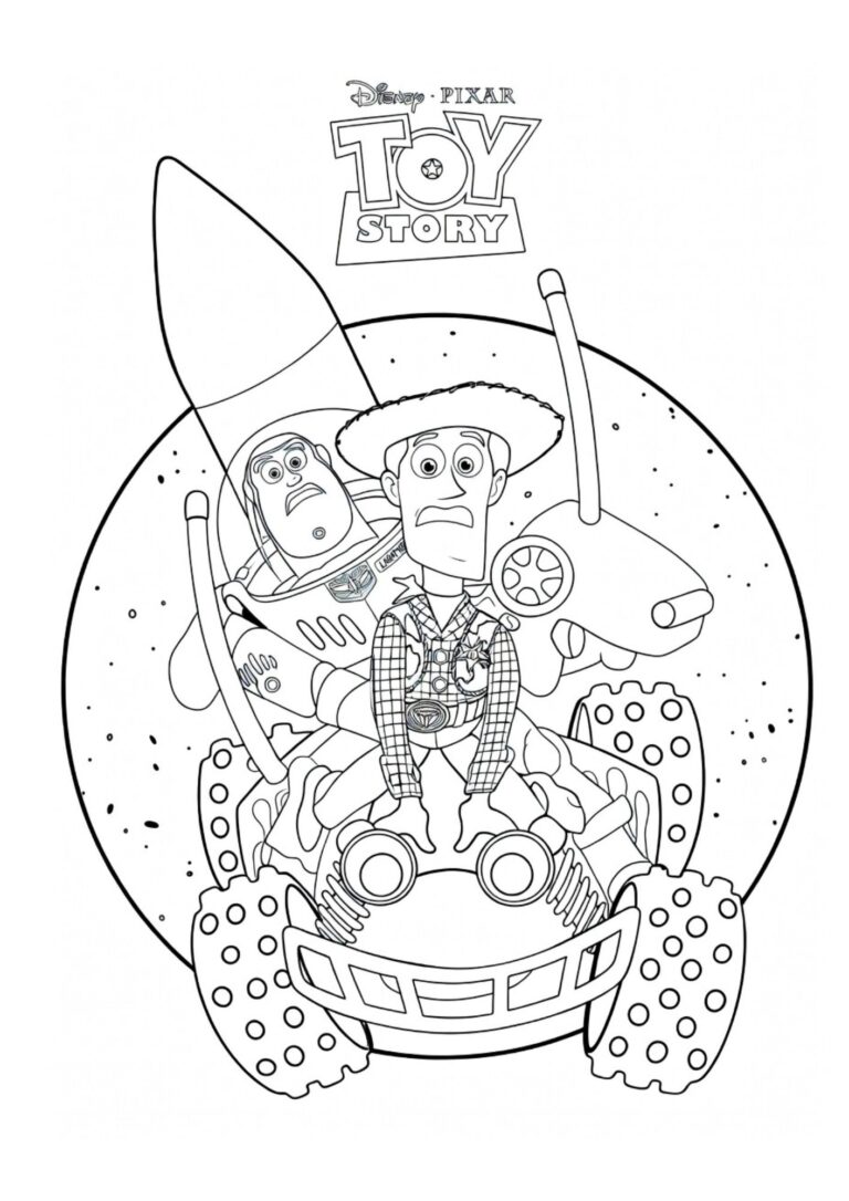 Toy Story kleurplaat 06 - gratis printable om te printen