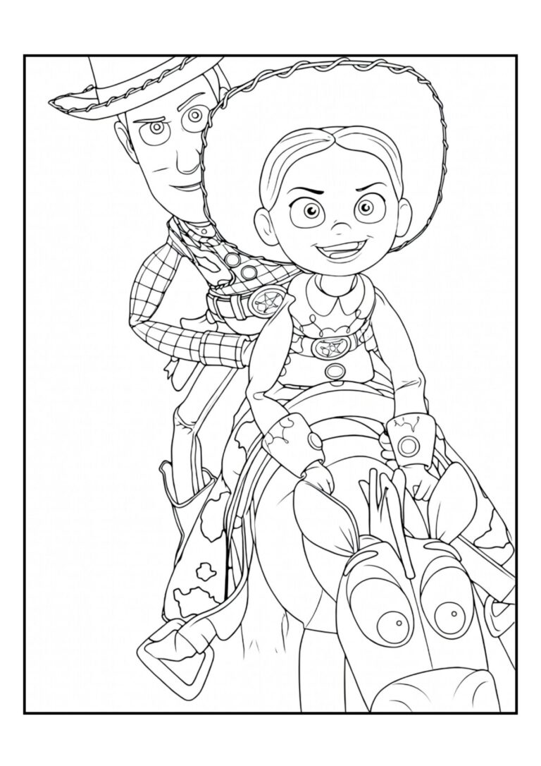 Toy Story kleurplaat 10 - gratis printable om te printen