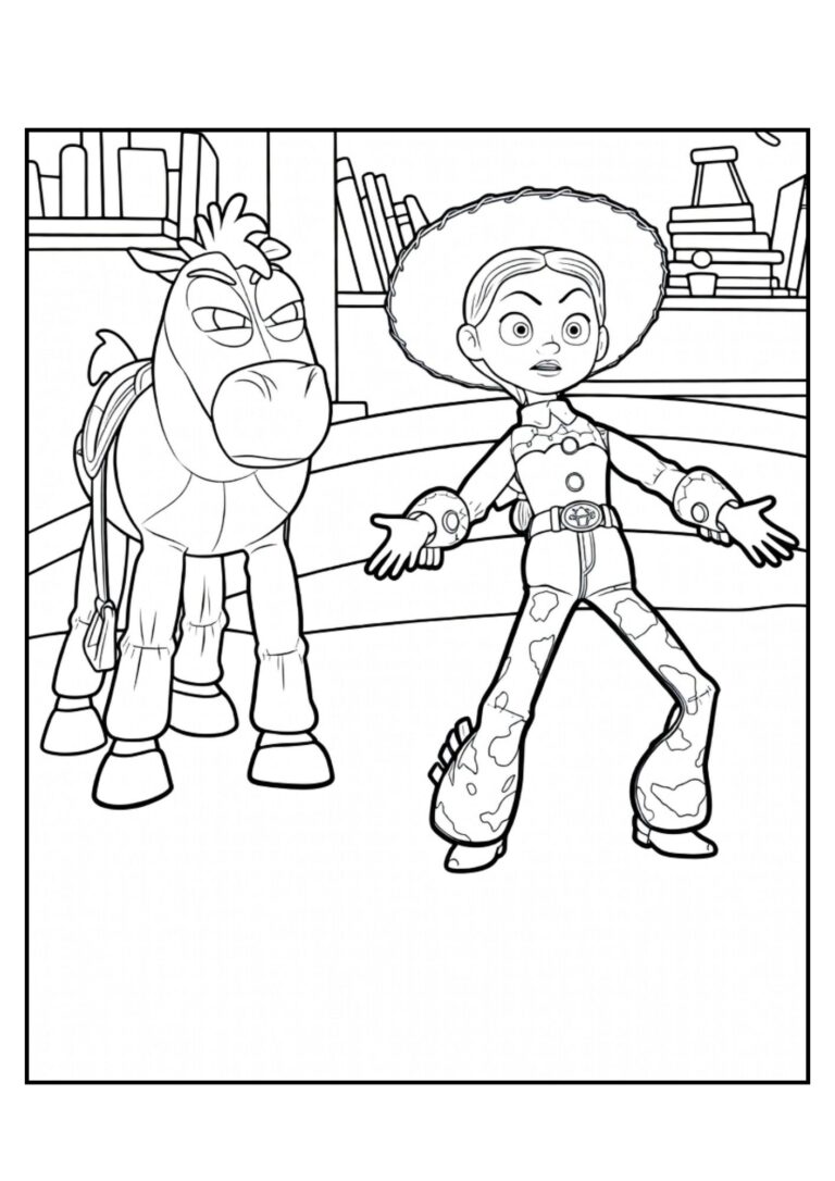 Toy Story kleurplaat 11 - gratis printable om te printen