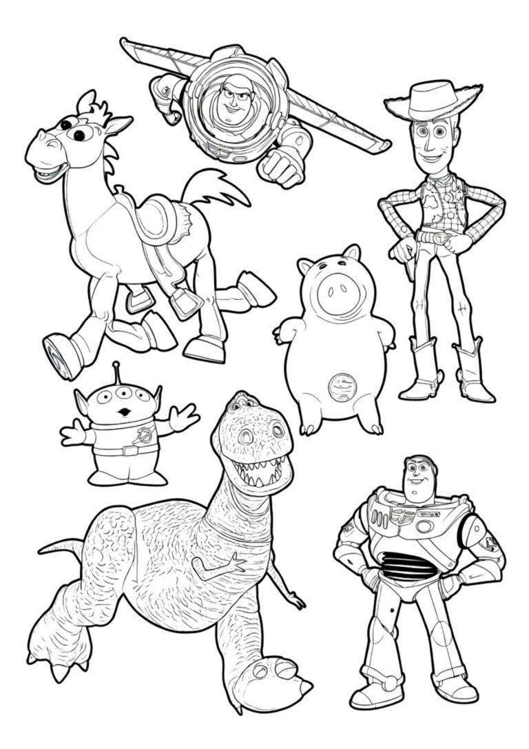 Toy Story kleurplaat 15 - gratis printable om te printen
