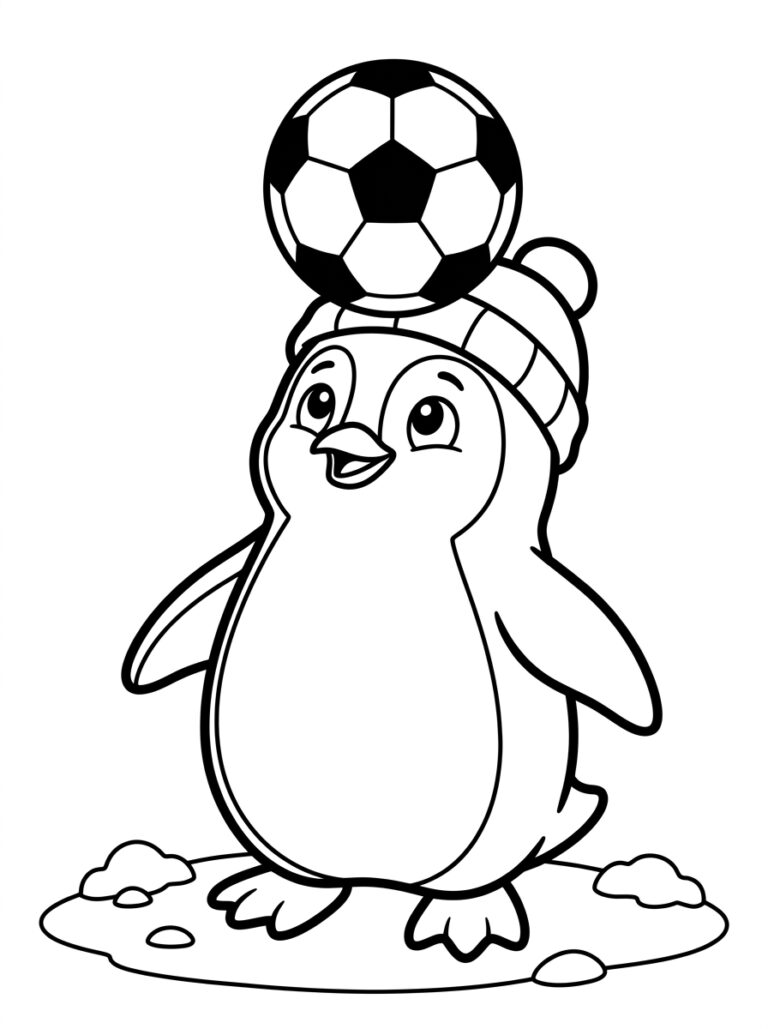 Voetbal kleurplaat 11 - gratis printable om te printen