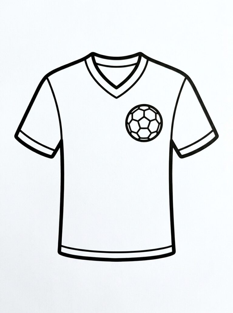 Voetbal kleurplaat 18 - gratis printable om te printen