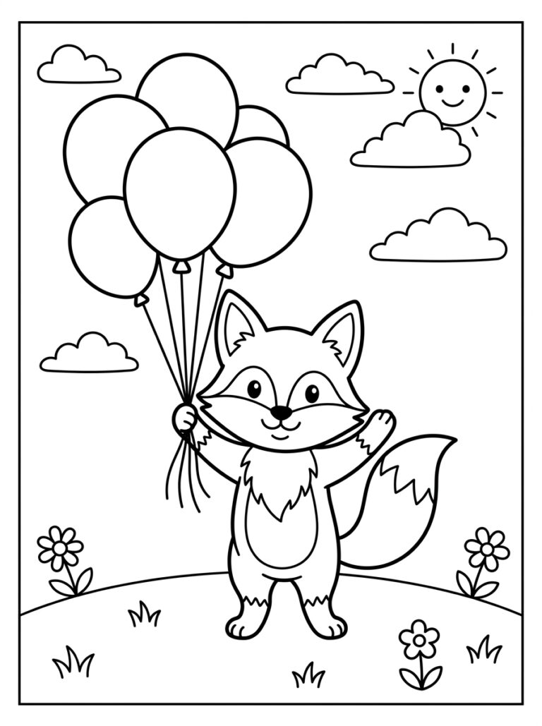 Vos kleurplaat 14 - gratis printable om te printen